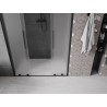 Mexen Velar L Duo drzwi prysznicowe rozsuwane 140 cm, szron, czarne - 871-140-003-32-70