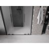 Mexen Velar L Duo drzwi prysznicowe rozsuwane 150 cm, szron, czarne - 871-150-003-32-70