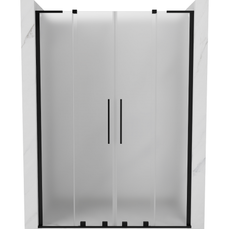 Mexen Velar L Duo Schiebetüren 150 cm, satiniert, schwarz - 871-150-003-32-70