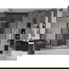 Mexen Velar L Duo Schiebetüren 150 cm, satiniert, schwarz - 871-150-003-32-70