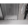 Mexen Velar L Duo drzwi prysznicowe rozsuwane 160 cm, szron, czarne - 871-160-003-32-70
