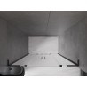 Mexen Velar L Duo drzwi prysznicowe rozsuwane 140 cm, szron, czarne - 871-140-003-32-70