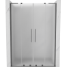 Mexen Velar L Duo schuifdouchedeur 150 cm, matglas, kanonmetaal - 871-150-003-32-95