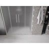Mexen Velar L Duo drzwi prysznicowe rozsuwane 160 cm, szron, nikiel szczotkowany - 871-160-003-32-97