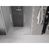 Mexen Velar L Duo 160 cm Sliding Shower Door, Frosted, Brushed Nickel - 871-160-003-32-97
