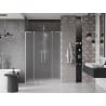 Mexen Velar L Duo drzwi prysznicowe rozsuwane 160 cm, szron, nikiel szczotkowany - 871-160-003-32-97
