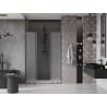 Mexen Velar L Duo drzwi prysznicowe rozsuwane 160 cm, szron, gun metal - 871-160-003-32-95