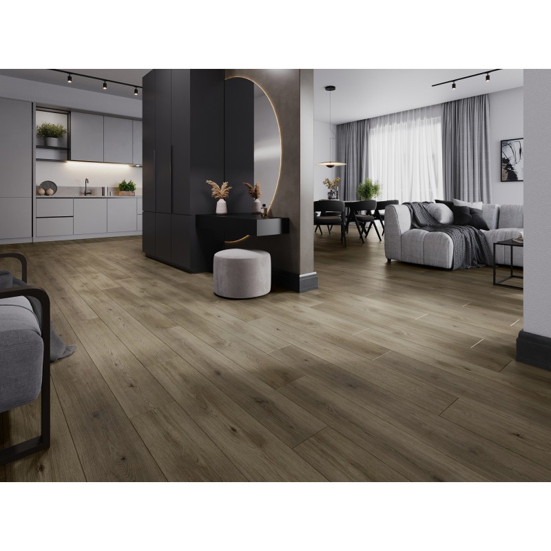 Mexen Perry vzorec vinilnih plošč SPC 6,5 mm, podloga IXPE 1,5 mm, 4 V-utor, Hrast - F1021-S