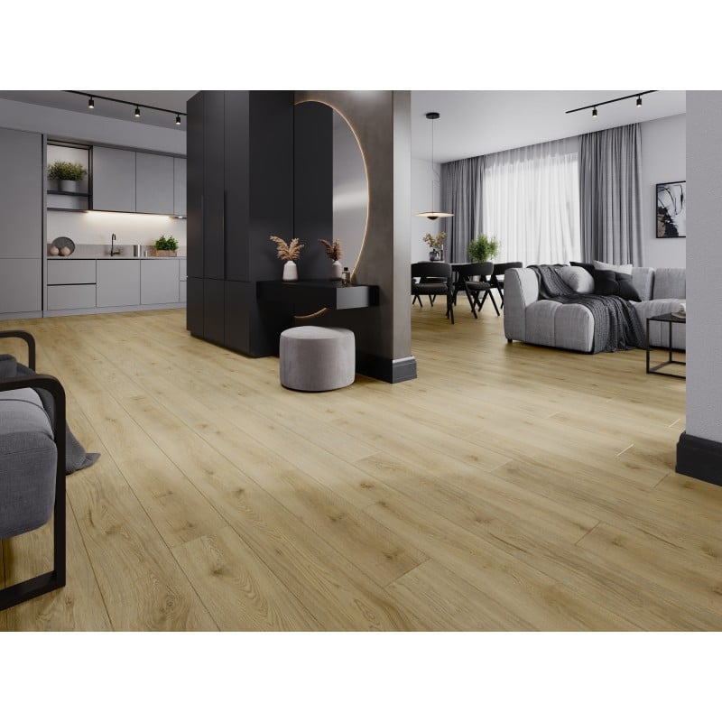 Mexen Charter Oak paraugs SPC vinila paneļi 6,5 mm, IXPE pamatne 1,5 mm, 4 V-groove, ozols - F1022-S