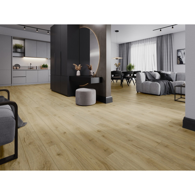 Mexen Charter Oak vzorec vinilnih plošč SPC 6,5 mm, podlaga IXPE 1,5 mm, 4 V-fuge, Hrast - F1022-S