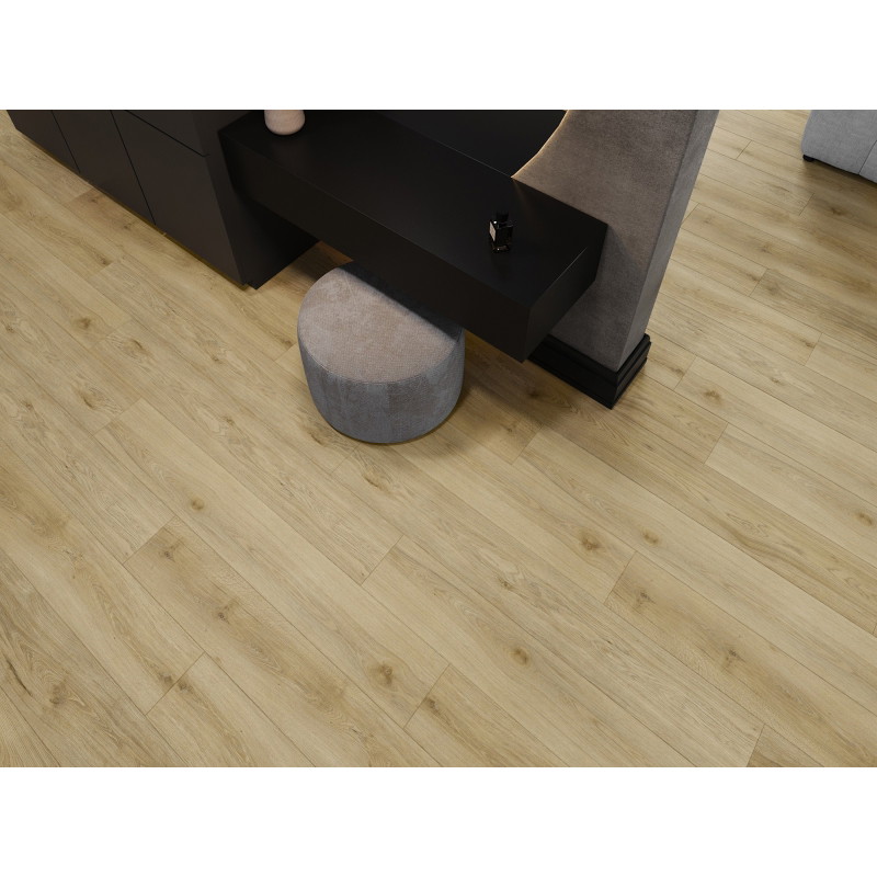 Mexen Charter Oak δείγμα πάνελ βινυλίου SPC 6,5 mm, υπόστρωμα IXPE 1,5 mm, 4 V-Φούγκα,