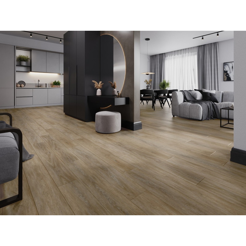 Mexen Palermo vzorec vinilnih plošč SPC 6,5 mm, IXPE podloga 1,5 mm, 4 V-reže, Hrast - F1025-S