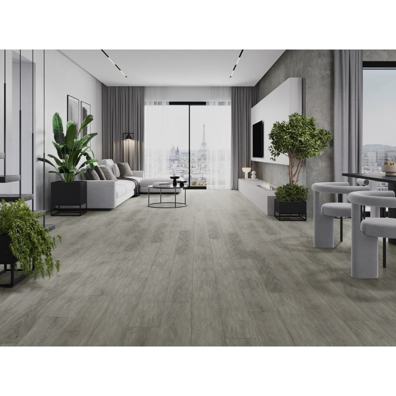 Mexen Redmond SPC Vinyl Panel Sample 6.5 mm, IXPE Underlay 1.5 mm, 4 V-Groove, Oak - F1027-S