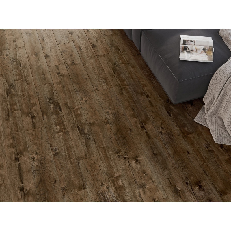 Mexen Orange Beach vzorec vinilnih plošč SPC 6,5 mm, podloga IXPE 1,5 mm, 4 V-Fuga, oreh - F1028-S