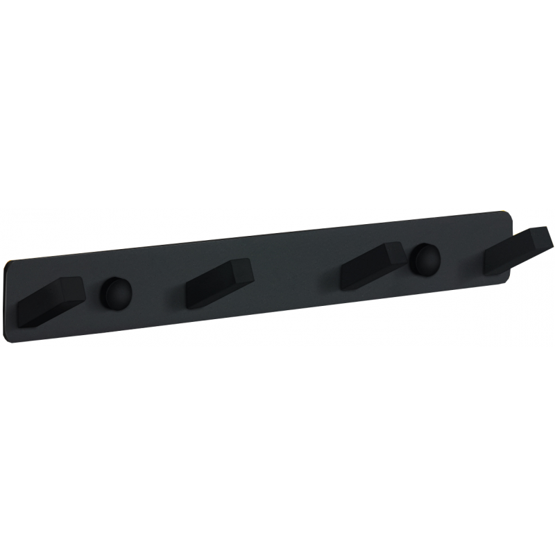 Mexen vierfacher Handtuchhaken, schwarz - 709174-70