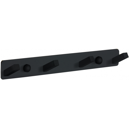 Mexen vierfacher Handtuchhaken, schwarz - 709174-70