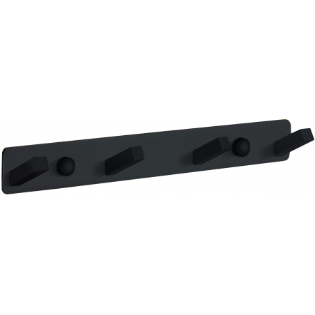Mexen viervoudige handdoekhanger, zwart - 709174-70