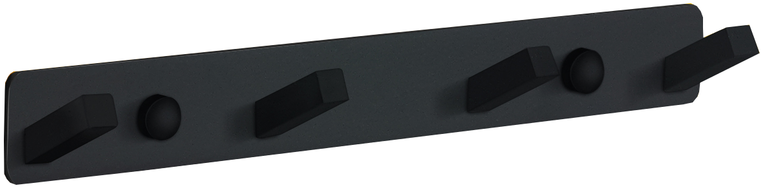 Mexen vierfacher Handtuchhaken, schwarz - 709174-70