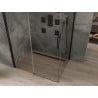 Mexen Omega klizna tuš kabina 120 x 90 cm, prozirna, crna - 825-120-090-70-00