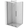 Mexen Velar sliding shower wall Walk-in 110 x 200 cm, transparent 8 mm, gun metal - 871-110-000-03-95