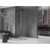 Mexen Velar sliding shower wall Walk-in 110 x 200 cm, transparent 8 mm, gun metal - 871-110-000-03-95