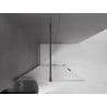 Mexen Velar sliding shower wall Walk-in 110 x 200 cm, transparent 8 mm, gun metal - 871-110-000-03-95