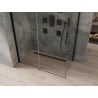 Mexen Omega Duschkabine Schiebetür 130 x 70 cm, transparent, schwarz - 825-130-070-70-00