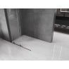 Mexen Velar sliding shower wall Walk-in 110 x 200 cm, transparent 8 mm, gun metal - 871-110-000-03-95