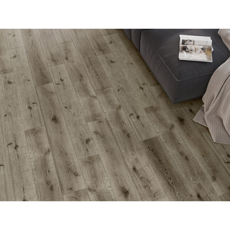 Mexen Kansas vzorec vinilnih plošč SPC 6,5 mm, podlaga IXPE 1,5 mm, 4 V-reža, Hrast - F1032-S