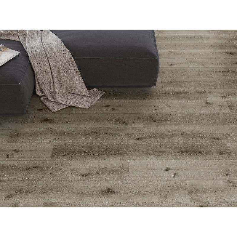 Mexen Kansas Probe von SPC Vinylpaneelen 6,5 mm, IXPE Unterlage 1,5 mm, 4 V-Fuge, Eiche - F1032-S