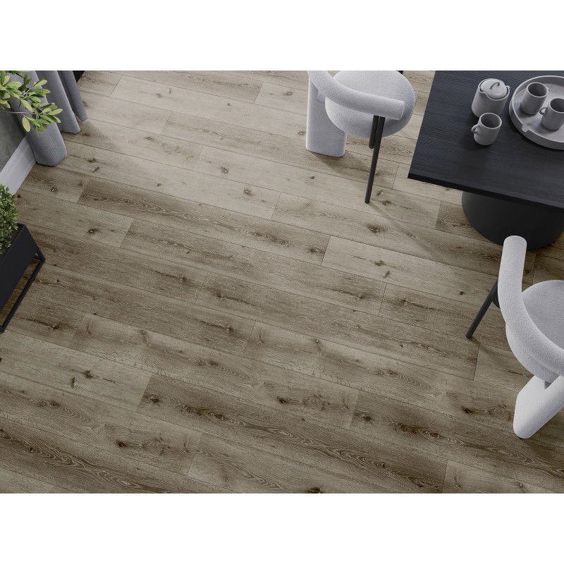 Mexen Kansas échantillon de panneaux vinyles SPC 6,5 mm, sous-couche IXPE 1,5 mm, 4 V-Joint, Chêne - F1032-S