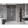 Mexen Velar L Duo portes de douche coulissantes 150 cm, givré, blanc - 871-150-003-32-20