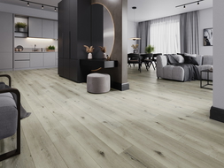 Mexen Silver Lake vinyl vloer sample 1240 x 182 mm SPC 6,5 mm, IXPE onderlaag 1,5 mm, 4 V-groef, Eik - F1034-S