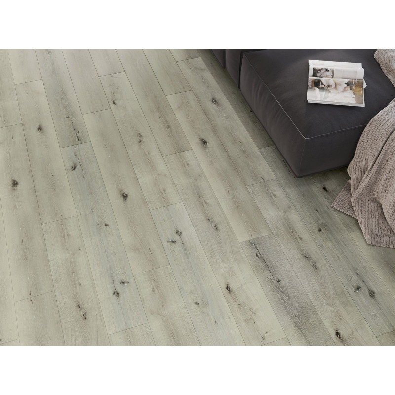 Mexen Silver Lake vzorec vinilnih plošč SPC 6,5 mm, podloga IXPE 1,5 mm, 4 V-reža, hrast - F1034-S