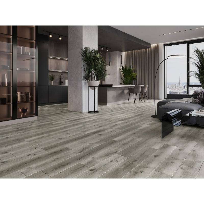 Mexen Lago Vista vzorec vinilnih panelov SPC 6,5 mm, podloga IXPE 1,5 mm, 4 V-utor, Hrast - F1035-S