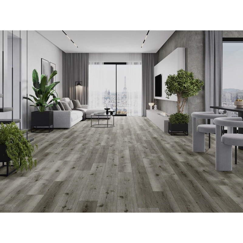 Mexen Lago Vista δείγμα από πάνελ βινυλίου SPC 6,5 mm, υπόστρωμα IXPE 1,5 mm, 4 V-Fuga, Δρυς