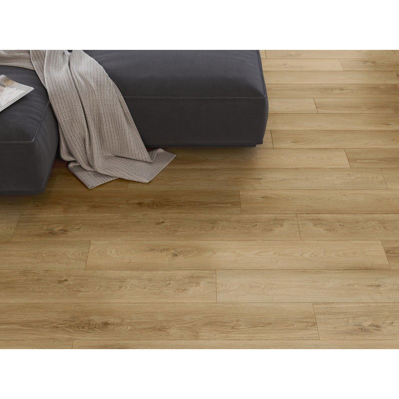 Mexen Sunset Hills muestra de paneles de vinilo 1240 x 182 mm SPC 6,5 mm, base IXPE 1,5 mm, 4 V-Fuga, Roble - F1037-S