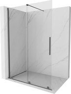 Mexen Velar klizni paravan Walk-in 130 x 200 cm, prozirni 8 mm, pištolj boje metala - 871-130-000-03-95