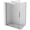 Mexen Velar liuglev dušisein Walk-in 160 x 200 cm, läbipaistev 8 mm, püstolmetall - 871-160-000-03-95