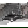 Mexen Velar schuifbare inloopdouchewand 160 x 200 cm, transparant 8 mm, geweer metaal - 871-160-000-03-95