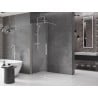 Mexen Velar ścianka prysznicowa rozsuwana Walk-in 130 x 200 cm, transparent 8 mm, nikiel szczotkowany - 871-130-000-03-97