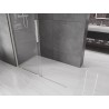 Mexen Velar liugklaasiga dušisein Walk-in 150 x 200 cm, läbipaistev 8 mm, harjatud nikkel - 871-150-000-03-97