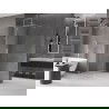 Mexen Velar begehbare Duschrückwand 150 x 200 cm, transparent 8 mm, gebürsteter Nickel - 871-150-000-03-97