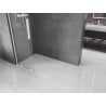 Mexen Velar L Sliding Shower Wall Walk-in 100 x 200 cm, transparent 8 mm, white - 871-100-003-03-20