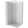 Mexen Velar L Klizni tuš zid Walk-in 100 x 200 cm, proziran 8 mm, bijeli - 871-100-003-03-20