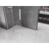 Mexen Velar L ścianka prysznicowa rozsuwana Walk-in 110 x 200 cm, transparent 8 mm, biała - 871-110-003-03-20