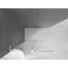 Mexen Velar L Sliding Shower Wall Walk-in 100 x 200 cm, transparent 8 mm, white - 871-100-003-03-20
