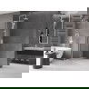 Mexen Velar L schuifbare douchewand Walk-in 110 x 200 cm, transparant 8 mm, wit - 871-110-003-03-20