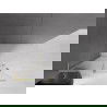 Mexen Velar L schuifbare Walk-in douchewand 90 x 200 cm, transparant 8 mm, goud geborsteld - 871-090-003-03-55