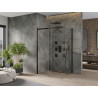 Mexen Omega klizna tuš kabina klizna 140 x 90 cm, transparentna, crna - 825-140-090-70-00